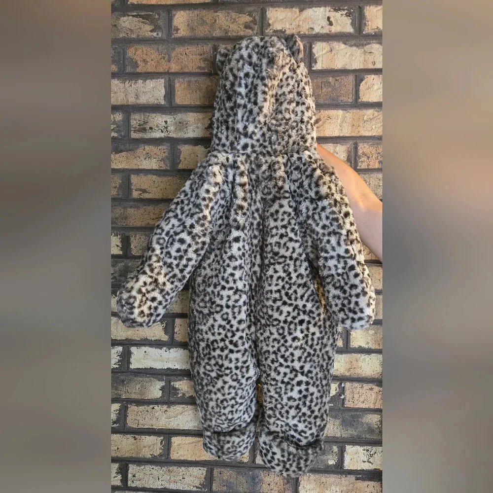 Carters zip up leopard print bunting